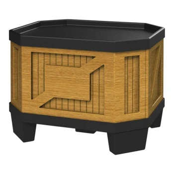 Borray Manufacturer Inc. 39 1/8" x 47 1/4" x 32 5/8" Bamboo Plastic Orchard Bin