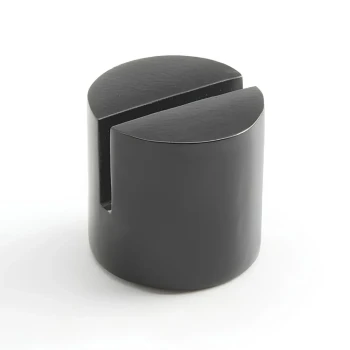 American Metalcraft, Card Holder, Round, Aluminum, Black