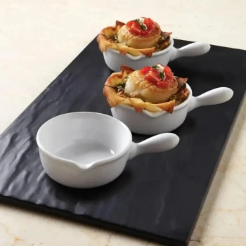 American Metalcraft, Mini Fry Pan, Ceramic, White, 118 ml Capacity