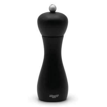 Bisetti Pepper Mill Stained Beech Wood 18 cm Black