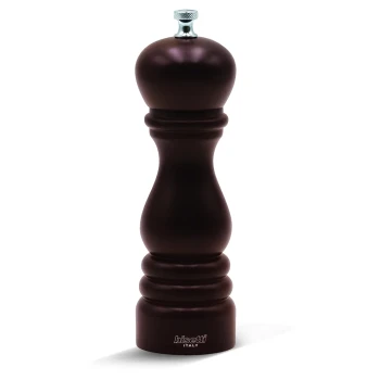 Bisetti Pepper Mill Beech Wood 18 cm Walnut Stained