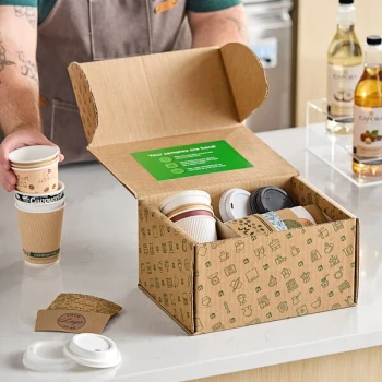 Choice, EcoChoice, and New Roots Hot Cup, Lid, and Sleeve Sample Kit