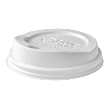 Eco-Products 8 oz. White Recycled Content Hot Paper Cup Lid - 1,000/Case