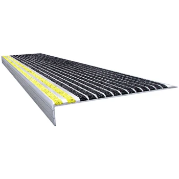 Wooster Stairmaster Type 500 9" x 42" Stair Tread with Yellow / Black Grit