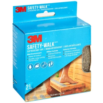 3M Safety-Walk 2" x 15' Gray Slip-Resistant Tape 370G-R2X180