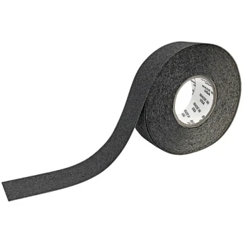 Wooster Flex-Tred 2" x 60' Anti-Slip Tape Roll with Marine Black Mop-Friendly Grit Surface MAR.0260R
