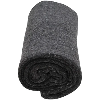 Kemp USA Gray 5' x 7' Fire-Resistant 80% Wool Blanket 10-606