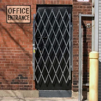 Illinois Engineered Products 48" x 25" Heavy-Duty Galvanized Steel Folding Security Door Gate D31