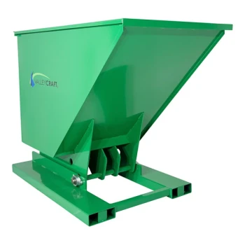 Valley Craft 1 Cubic Yard Self-Dumping Forklift-Powered Steel Hopper F89143 - 4,000 lb. Capacity