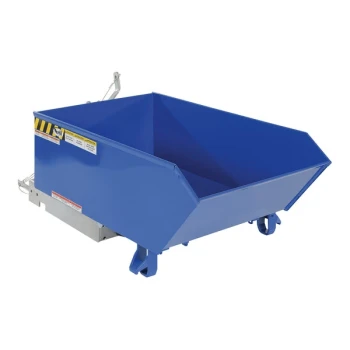 Vestil 0.25 Cubic Yard Heavy-Duty Low-Profile Self-Dumping Steel Forklift Hopper H-25-HD - 6,000 lb. Capacity