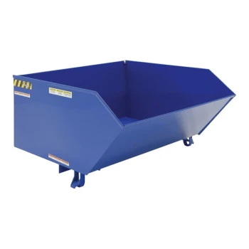 Vestil 1 Cubic Yard Medium-Duty Low-Profile Self-Dumping Steel Forklift Hopper H-100-MD - 4,000 lb. Capacity