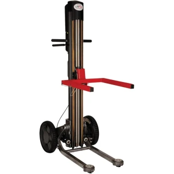 Magliner LiftPlus 350 lb. 60" Industrial-Use Folding Lift with 14" Chassis anad 18 1/2" x 18 1/2" Straight Forks LPS6014NU1