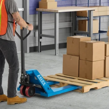 Lavex Manual Pallet Jack with 27" x 48" Forks - 5,500 lb. Capacity
