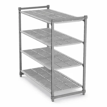 Cambro, Basics Plus, Starter Shelving Unit, 4 Shelves, Vented