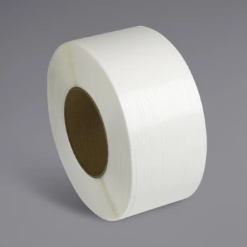PAC Strapping Products 9,000' x 1/2" White Polypropylene Strapping Coil with 8" x 8" Core
