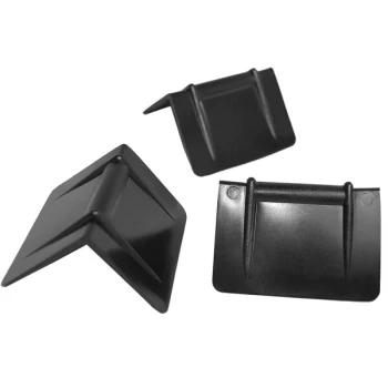 Encore Packaging 2 1/4" x 1 5/8" Black Poly Edge Protector for 1 1/2" Strap - 1,000/Case