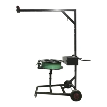 Encore Packaging Mobile Horizontal Oscillated-Wound Strapping Dispenser with Tool Mast EP-3570