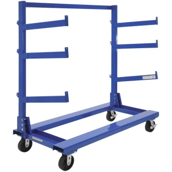 Vestil CANT-3060 Cantilever Cart with 6 Adjustable Arms and 2,000 lb. Capacity