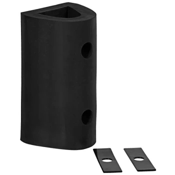 Vestil 12" x 6" x 6" Extruded Rubber Fender Bumper M-6-12