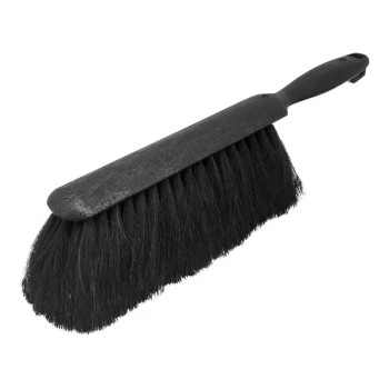 Carlisle Flo-Pac 3638003 9" Black Horsehair Counter Brush with Unflagged Bristles