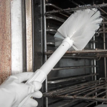 Carlisle 4000202 Sparta 16" White Multi-Purpose Cleaning Brush - 3 1/2" Bristle Diameter