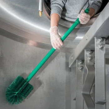 Carlisle 40008C09 Sparta 30" Green Multi-Purpose Cleaning Brush - 5" Bristle Diameter