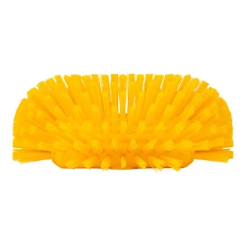 Carlisle Sparta 40043EC04 9 1/2" Yellow Tank & Kettle Brush with Polyester Bristles