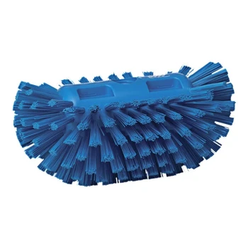 Vikan 70373 8 1/8" Blue Tank Brush Head with Stiff Bristles