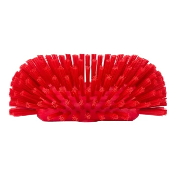 Carlisle Sparta 40043EC05 9 1/2" Red Tank & Kettle Brush with Polyester Bristles