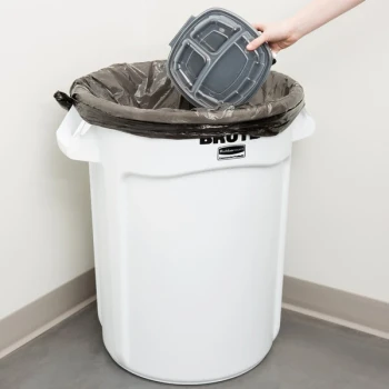 Rubbermaid® FG263200WHT BRUTE 32 Gallon White Round Trash Can