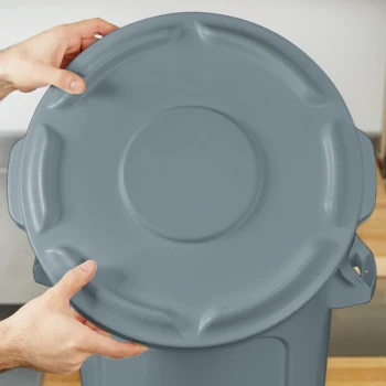 Rubbermaid® FG260900GRAY BRUTE 10 Gallon Gray Round Trash Can Lid