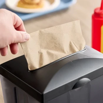 EcoChoice 11 1/2" x 12 1/2" 1-Ply Full-Fold Natural Kraft Dispenser Napkin - 6,000/Case