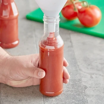 12 oz. PET Ring Neck Sauce Bottle - 245/Case