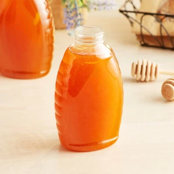 16 oz. (24 oz. Honey Weight) Classic Queenline PET Honey Bottle - 195/Case