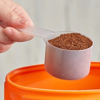90 cc Polypropylene Scoop with Long Handle - 50/Pack