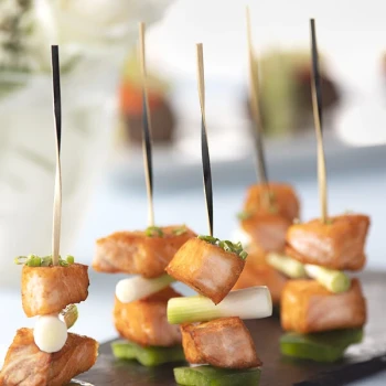 EcoChoice 4 3/4" Black Bamboo Twisted Food Pick / Skewer - 1,000/Case