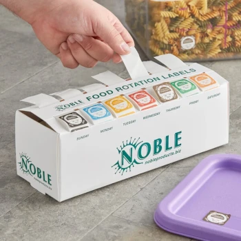 Noble 3/4" and 1" Day of the Week Label Dispenser Carton