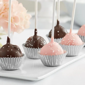 Enjay 1 1/4" x 7/8" Silver Foil Mini Baking Cup - 10,080/Case