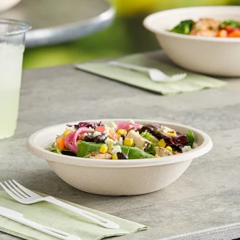 World Centric 16 oz. Compostable Fiber Take-Out Bowl - 500/Case