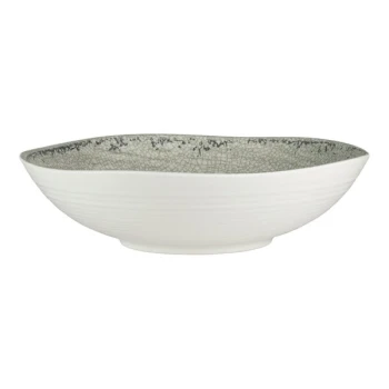 Creations Pompeii from Steelite International 1.5 Qt. Stone Melamine Round Bowl - 12/Case