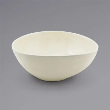 Front of the House Kiln 60 oz. Vanilla Bean Oval Tall Porcelain Bowl - 2/Case