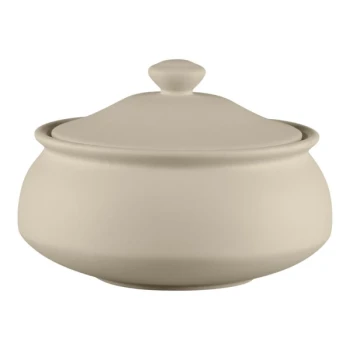 RAK Porcelain Baantna 50.4 oz. Gray Porcelain Handi Bowl and Lid - 2/Case