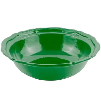 Bon Chef 9054 Queen Anne 10 Qt. Calypso Green Sandstone Finish Cast Aluminum Salad Bowl
