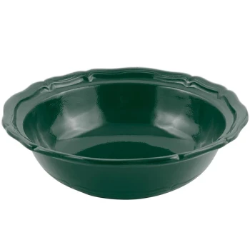 Bon Chef 9054 Queen Anne 10 Qt. Hunter Green Sandstone Finish Cast Aluminum Salad Bowl