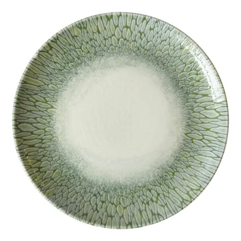 Dudson Papillon 10 5/8" Green China Coupe Plate by Arc Cardinal - 12/Case