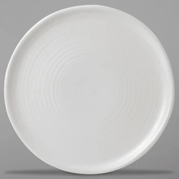 Dudson EP254 Evo 10" Matte Pearl Flat Round Stoneware Plate by Arc Cardinal - 12/Case