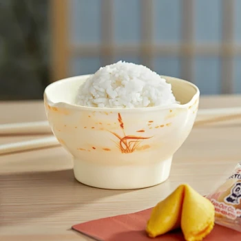 Acopa Brassia 9 oz. Round Melamine Rice Bowl - 12/Case