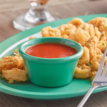 Acopa Foundations 4 oz. Green Smooth Melamine Ramekin - 12/Case