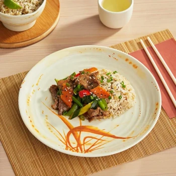Acopa Brassia 11 1/2" Round Melamine Plate - 12/Case