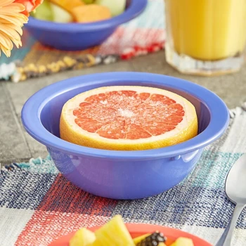 Acopa Foundations 13 oz. Purple Narrow Rim Melamine Grapefruit Bowl - 12/Case